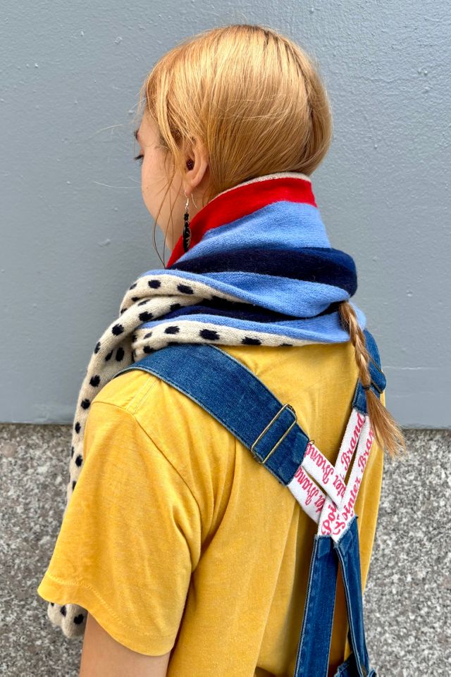 Vintage Reversible Lambswool Scarf Selected by Nomad Vintage #3