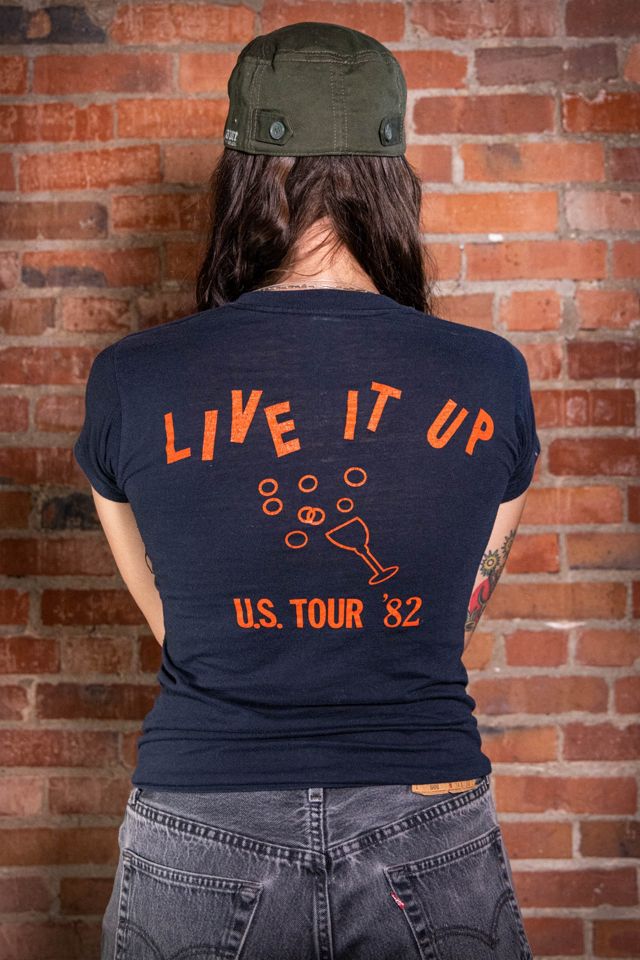 Vintage 1982 David Johansen Live it Up Concert T Shirt Selected by Black Shag Vintage #1