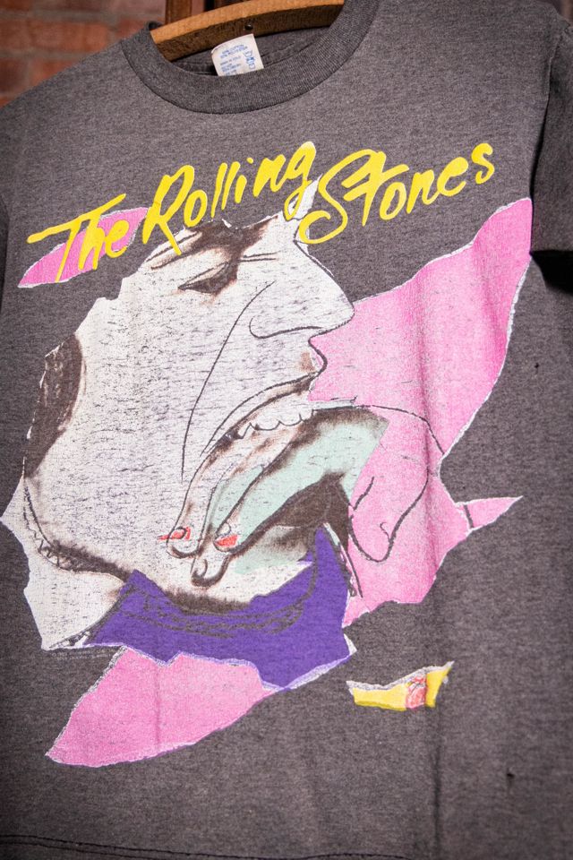 Vintage 1989 Rolling Stones Steel Wheels/Love You Live Concert T Shirt Selected by Black Shag Vintage #2
