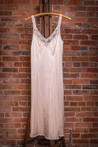 Vintage 70s Pink Slip Dress Selected By Black Shag Vintage