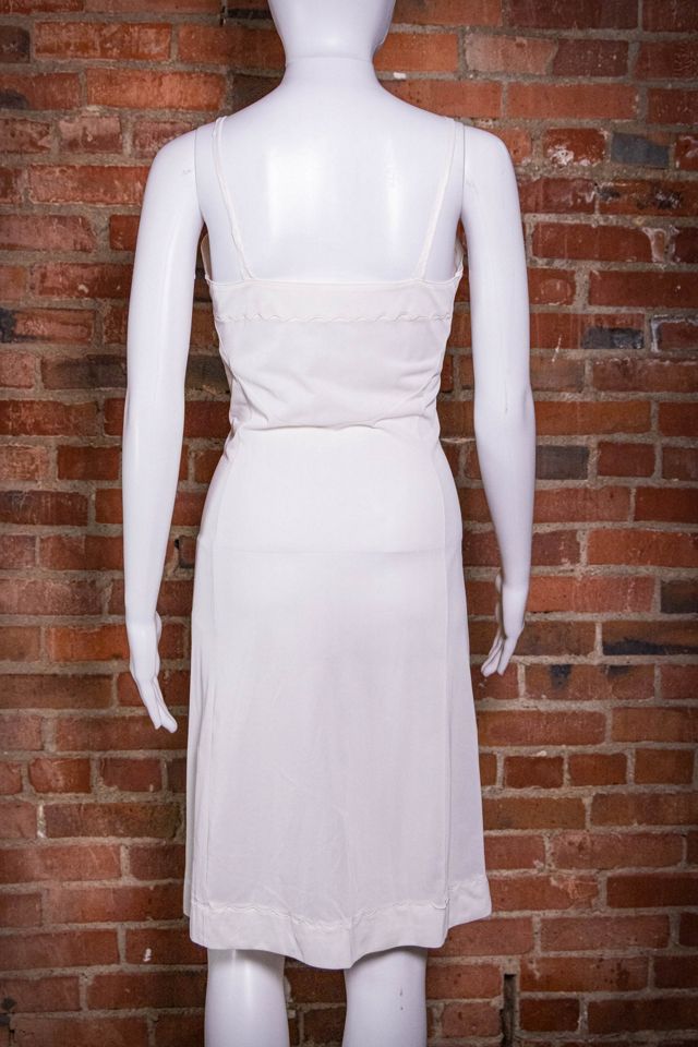 Vintage 60s White Slip Dress Selected By Black Shag Vintage #2