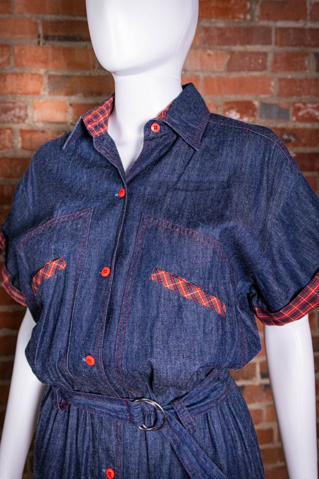 Vintage 80s Biscayne Bay Denim Dress Selected by Black Shag Vintage #3
