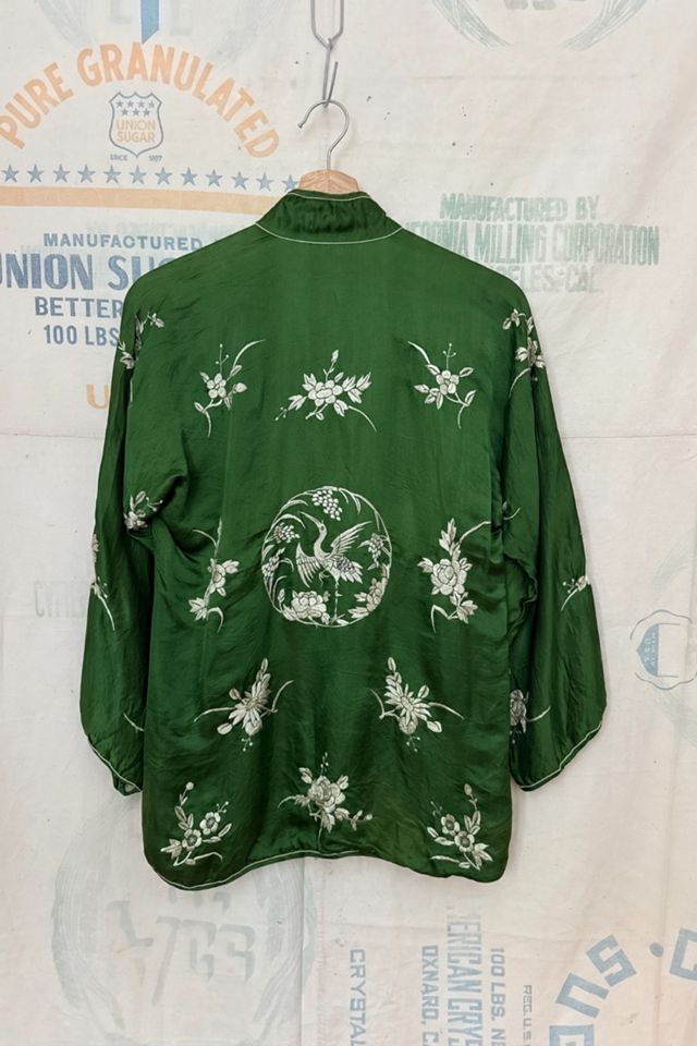 GOOD DAYS 1940s Silk Hand Embroidered Blouse #2