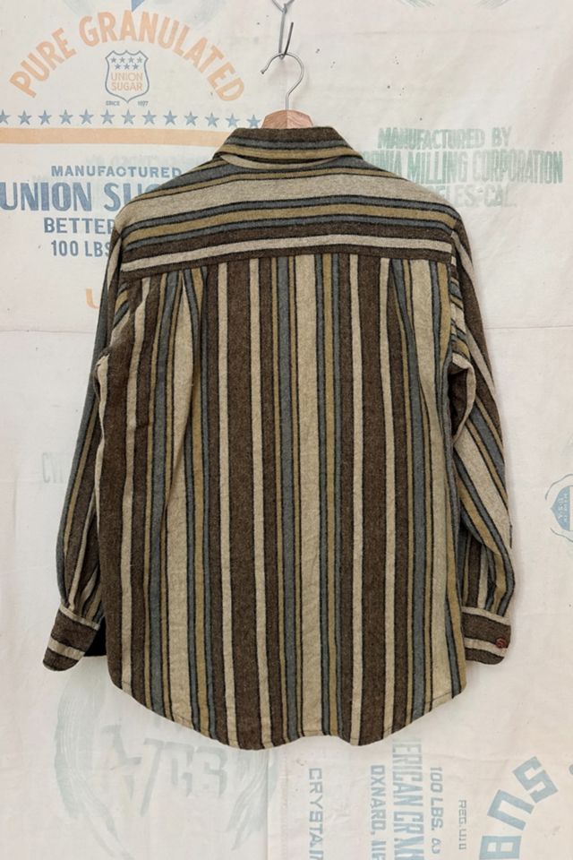 GOOD DAYS 1970s Striped Shirt Jacket #3