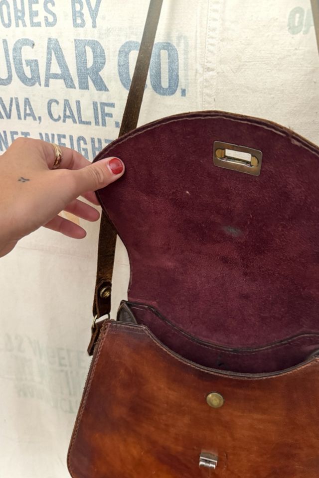 GOOD DAYS 1960s Tooled Leather Bag #3