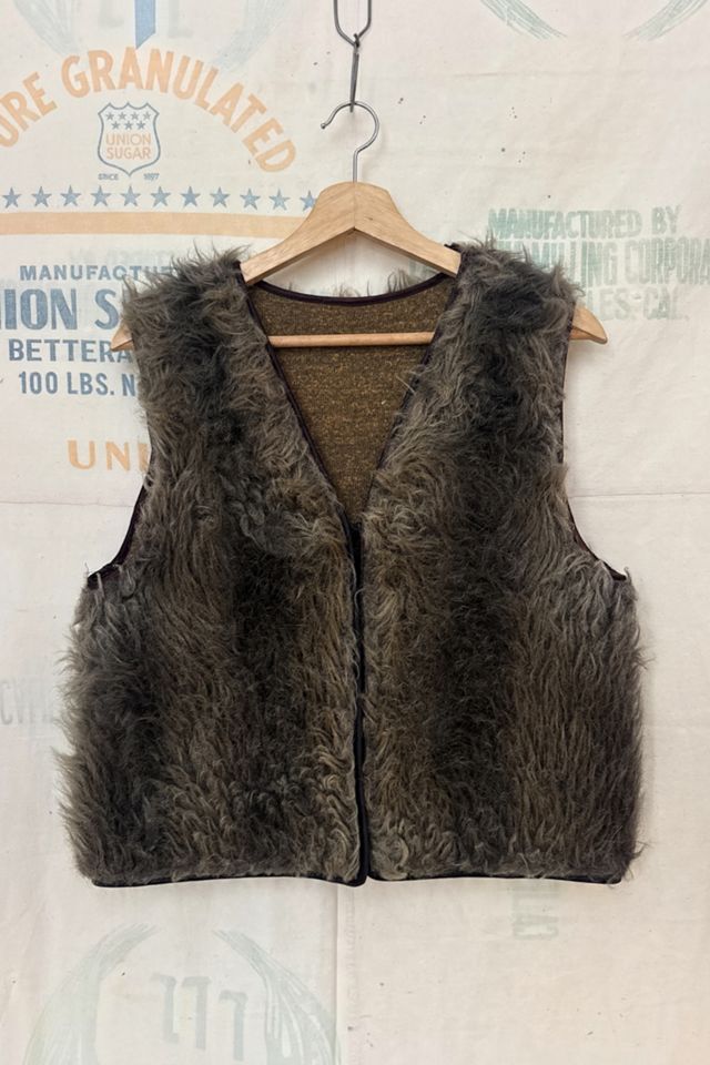 GOOD DAYS 1970s Wool Shag Vest #1