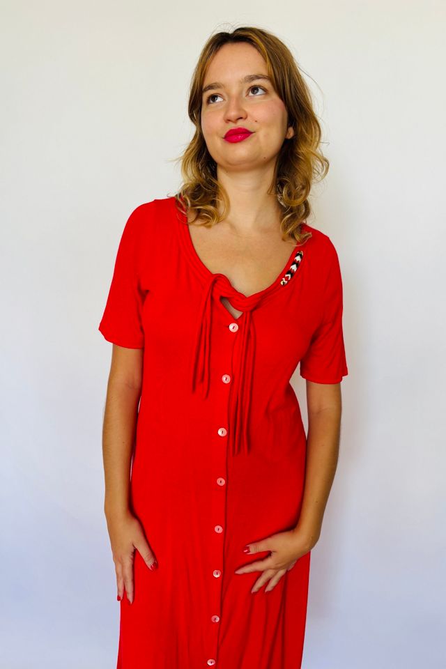 Vintage Red Swing Dress Selected by Atlantic Vintage #2