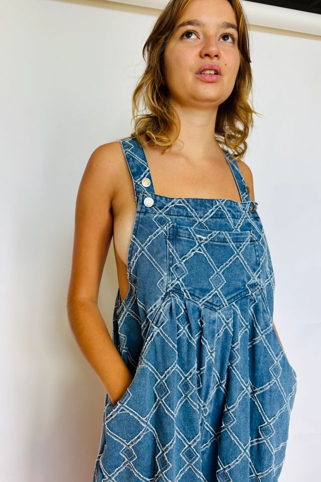 Vintage Patterned Denim Overalls Selected by Atlantic Vintage #2