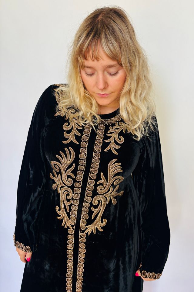 Vintage Black Velvet Stage Dress Selected by Atlantic Vintage #1