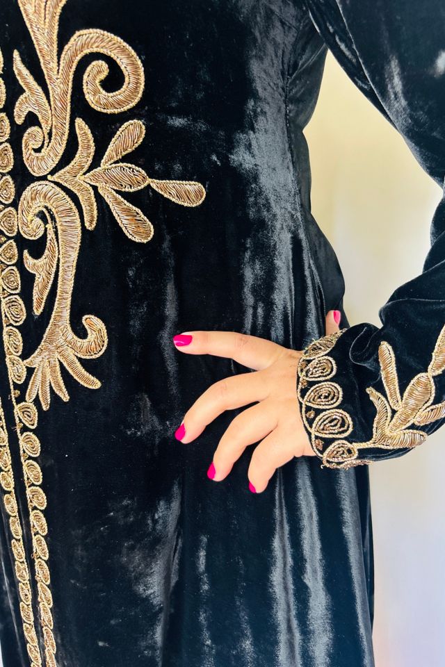 Vintage Black Velvet Stage Dress Selected by Atlantic Vintage #2