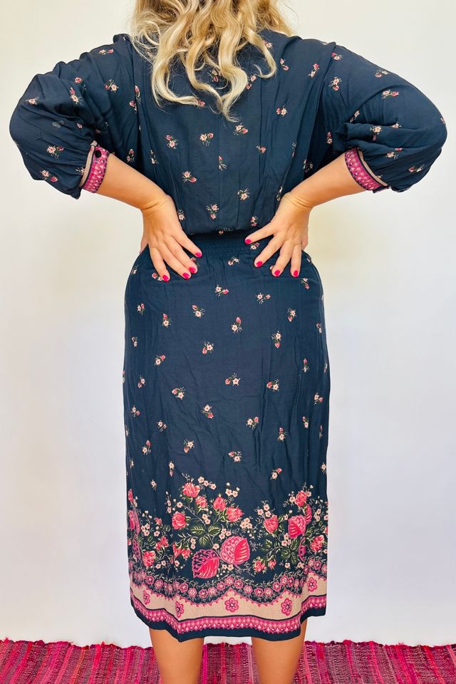 Vintage Boho Floral Dress Selected by Atlantic Vintage #1