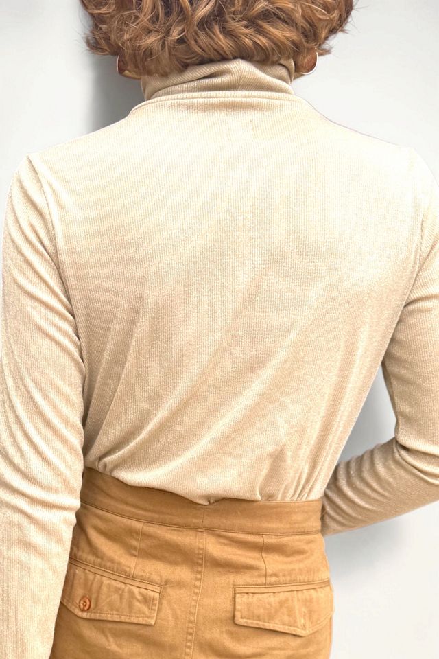 Y2K Gold Lamé Turtleneck Selected by Personal Choice #2