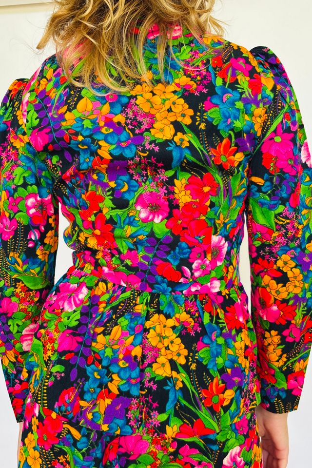 Vintage Day Glo Floral 2 Piece Selected by Atlantic Vintage #2
