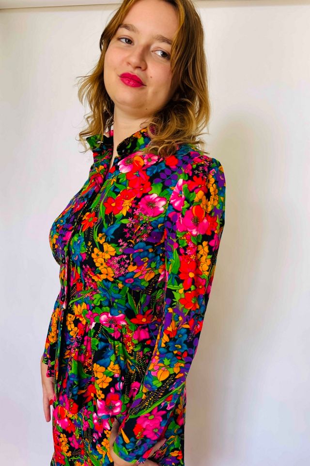 Vintage Day Glo Floral 2 Piece Selected by Atlantic Vintage #3