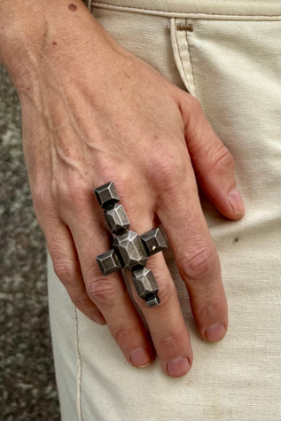 1990’s Jean Paul Gaultier Cross Ring Selected by Nomad Vintage