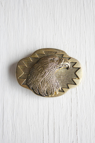 Vintage Gold Eagle Western Belt Buckle Selected By Moons + Junes Vintage