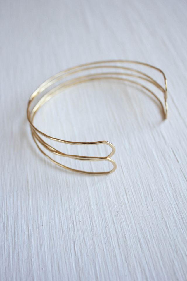Y2K Gold Dainty Layered Arm Cuff Selected By Moons + Junes Vintage #2