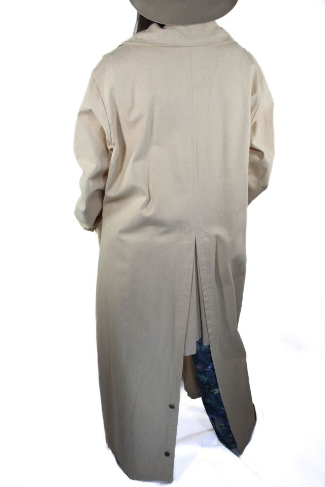 Vintage Western Rancher Duster Khaki Denim Trench Jacket Selected By Moons + Junes Vintage #2