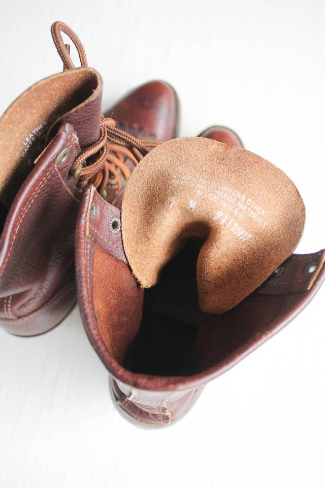 Vintage Brown Leather Lace-Up Western Roper Kiltie Boots Selected By Moons + Junes Vintage #2
