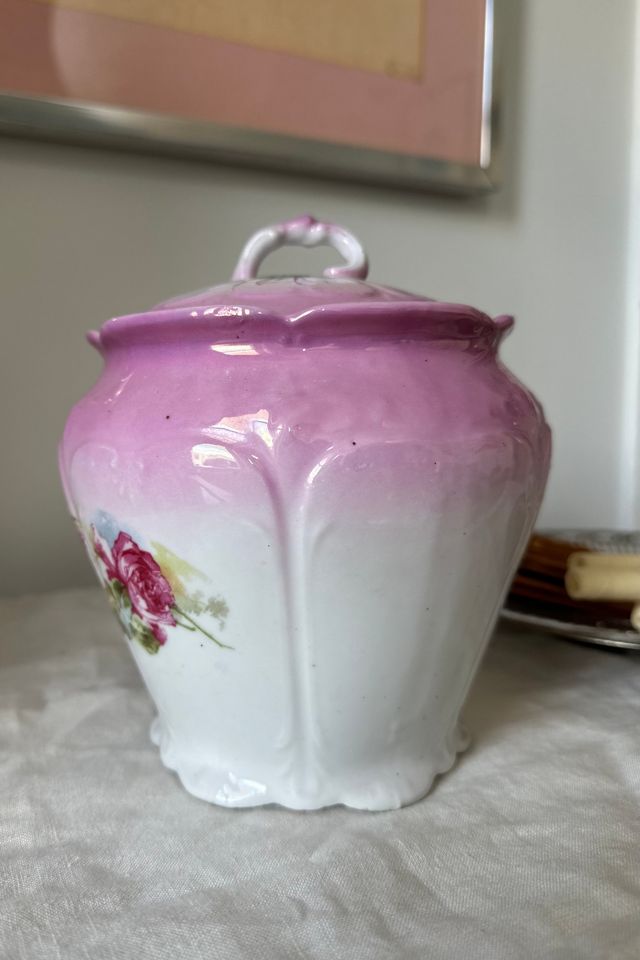 Antique Victorian Lusterware Porcelain Cookie Jar Selected by KA.TL.AK #2