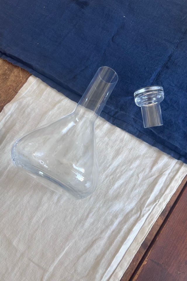 Modern Glass Beaker Shaped Decanter with Stopper Selected by KA.TL.AK #2