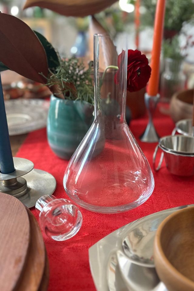 Modern Glass Beaker Shaped Decanter with Stopper Selected by KA.TL.AK #3