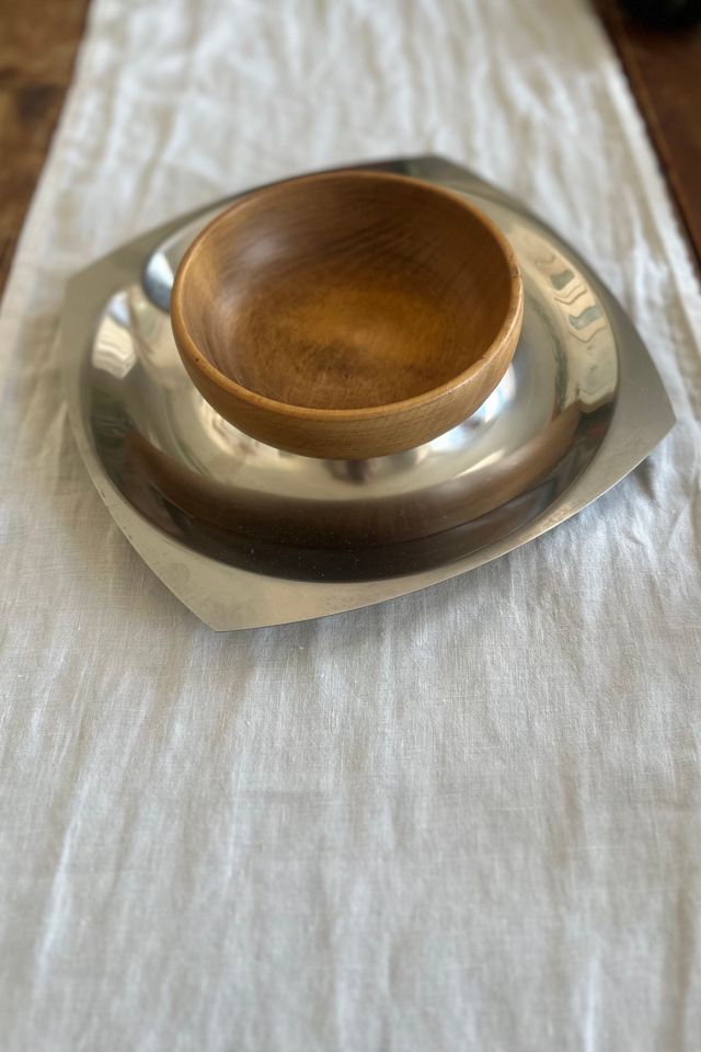 Vintage Modern Mixed Materials Hors D’oeuvre Tray and Bowl Set Selected by KA.TL.AK #2