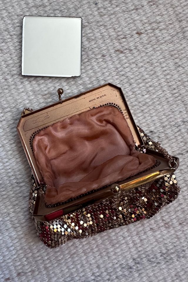 Vintage 1930’s Gold Mesh Whiting and Davis Kiss Lock Frame Purse Selected by KA.TL.AK #3