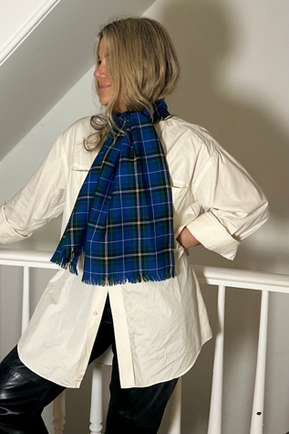 Vintage Macdonald Scottish Tartan Wool Scarf Selected by KA.TL.AK