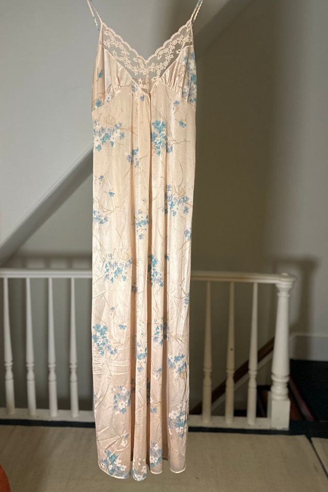 Vintage 80’s Gilead Peach Blossom Maxi Negligee Dress Selected by KA.TL.AK #1