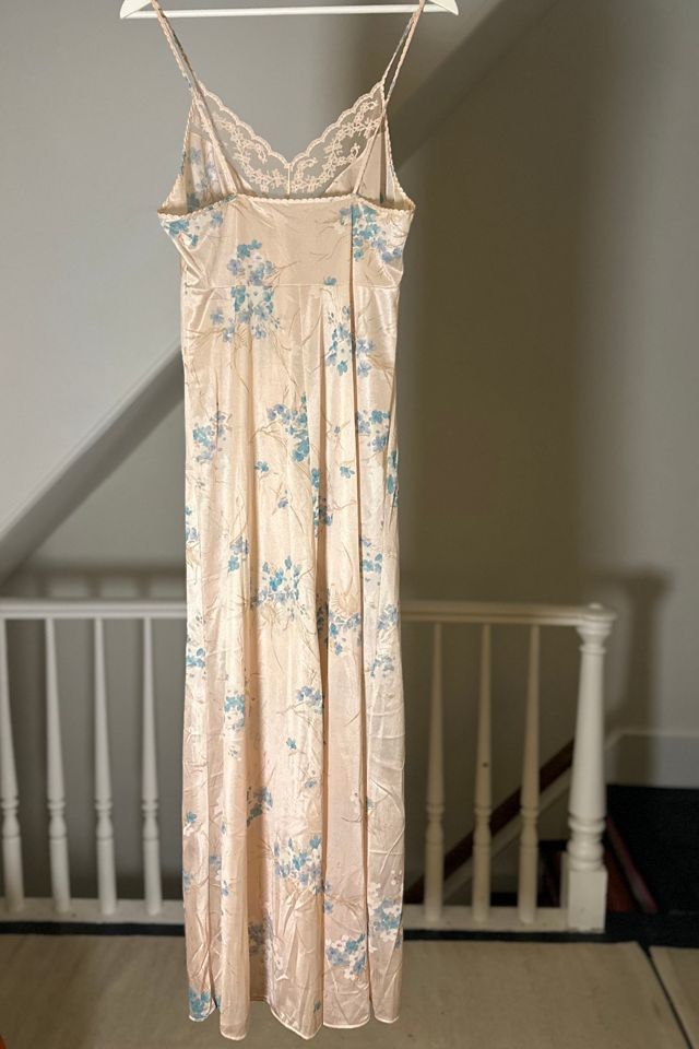 Vintage 80’s Gilead Peach Blossom Maxi Negligee Dress Selected by KA.TL.AK #2