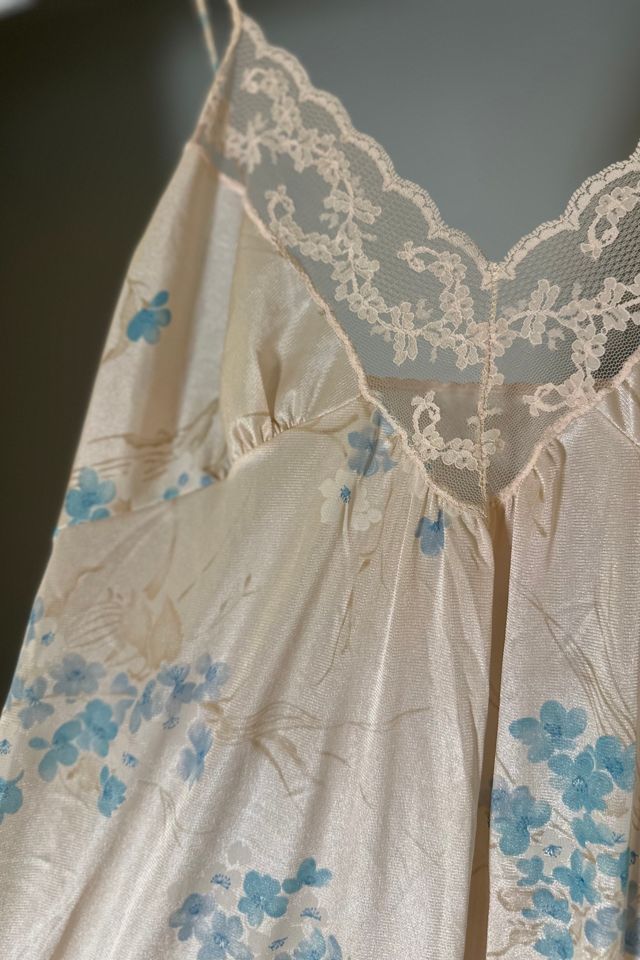 Vintage 80’s Gilead Peach Blossom Maxi Negligee Dress Selected by KA.TL.AK #3