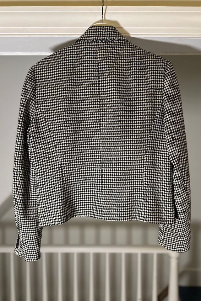 Vintage Houndstooth Double Breasted Cropped Jacket Selected by KA.TL.AK #2