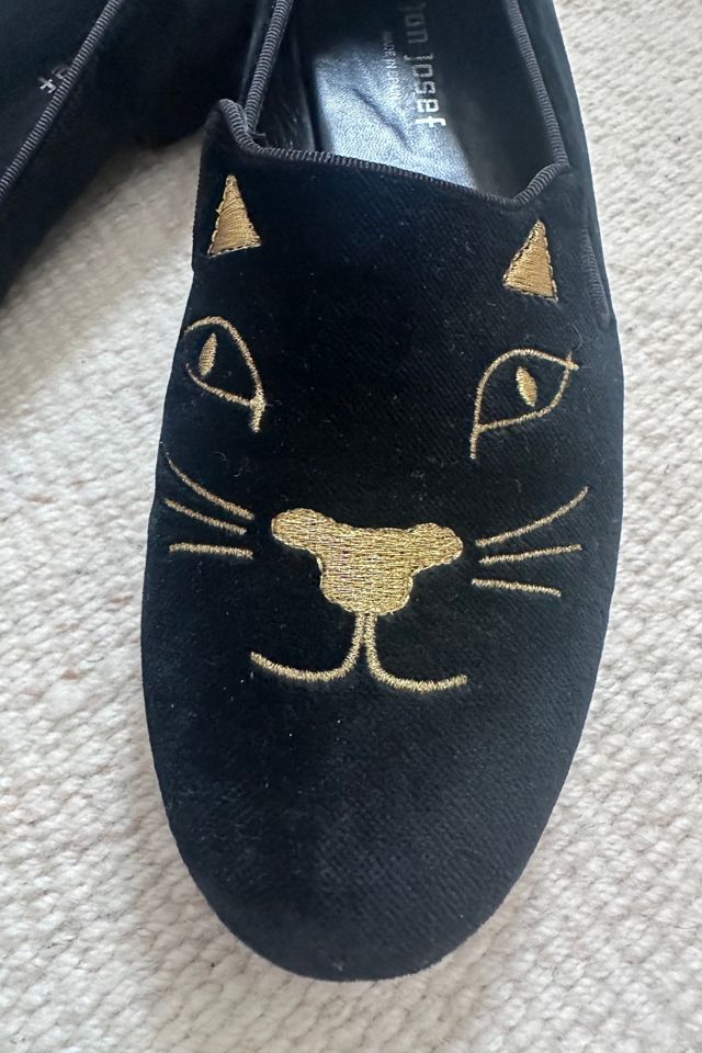 Jon Josef Black Cat Velvet Loafers Selected by KA.TL.AK #1