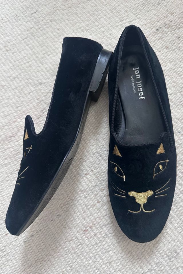 Jon Josef Black Cat Velvet Loafers Selected by KA.TL.AK #2