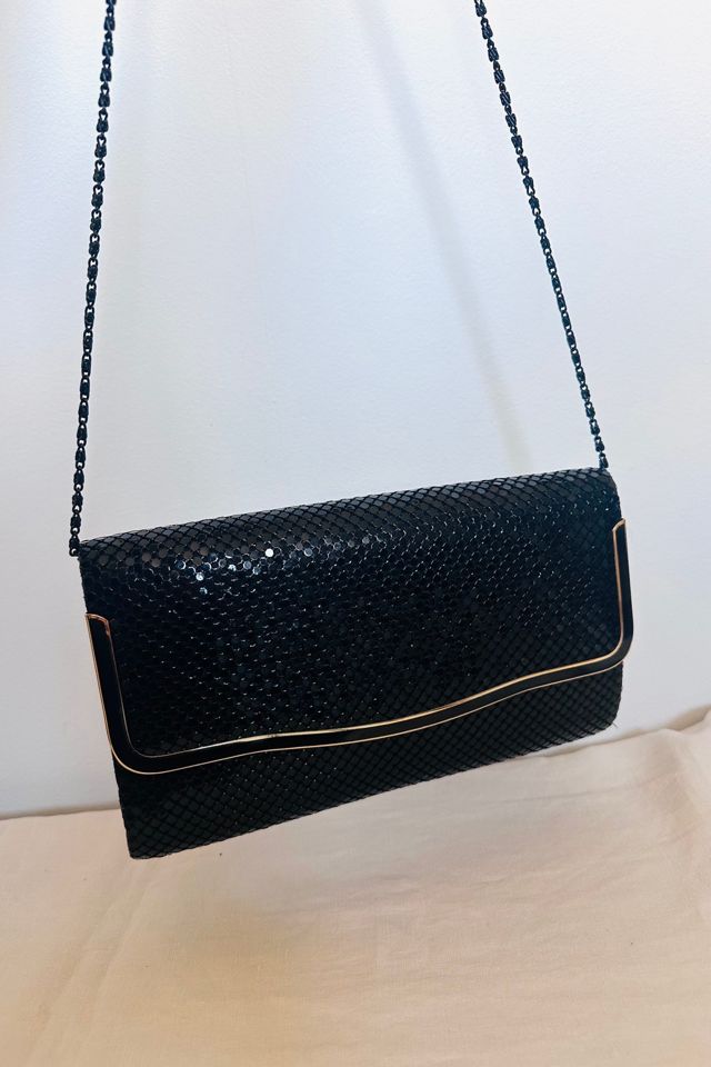 Vintage Black Metal Mesh Evening Bag with Gold Detail Selected by KA.TL.AK #2