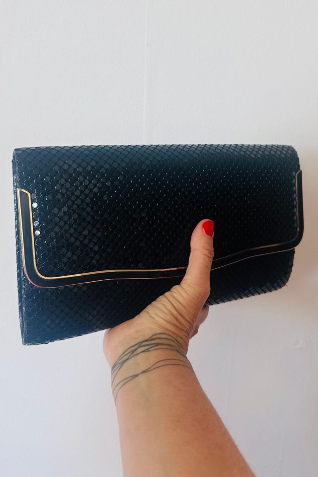 Vintage Black Metal Mesh Evening Bag with Gold Detail Selected by KA.TL.AK #3