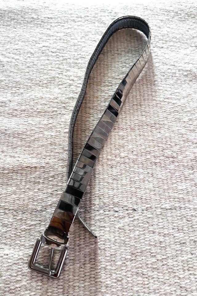 Vintage Silver Toned Faceted Mirror Belt Selected by KA.TL.AK #2