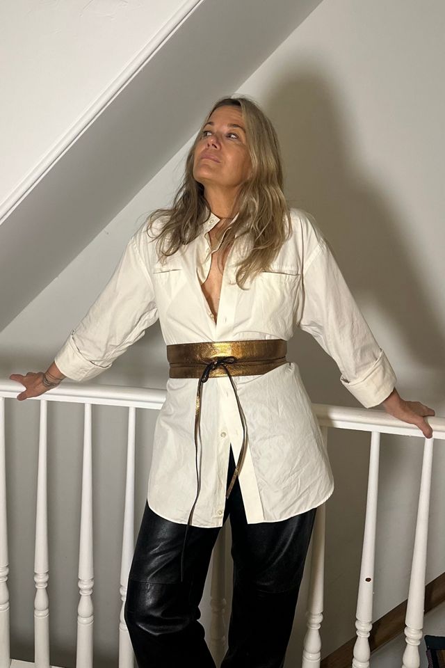Copper Toned Leather Wrap Belt Selected by KA.TL.AK #1