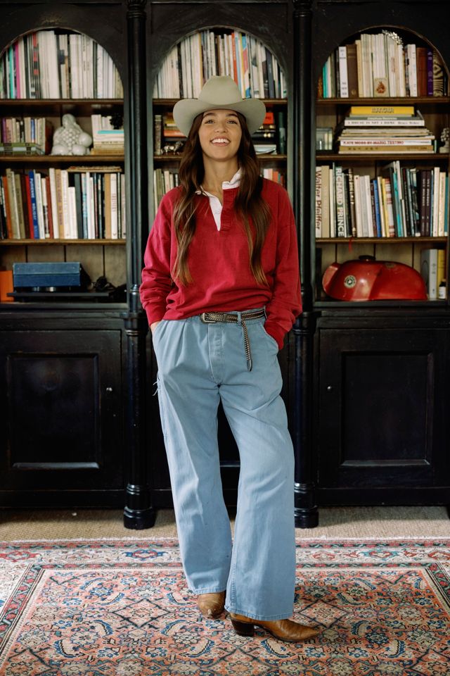 1990s Columbia Knit Maroon Rugby Shirt by Lauren Owen of Texas #3