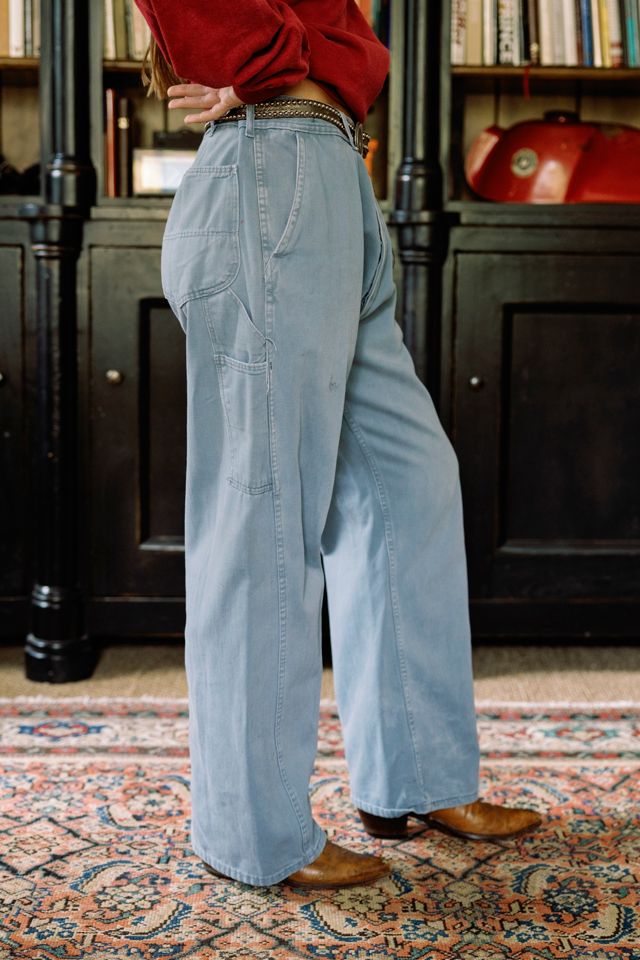 1980s Slate Blue French Workwear Utility Pants by Lauren Owen of Texas #1