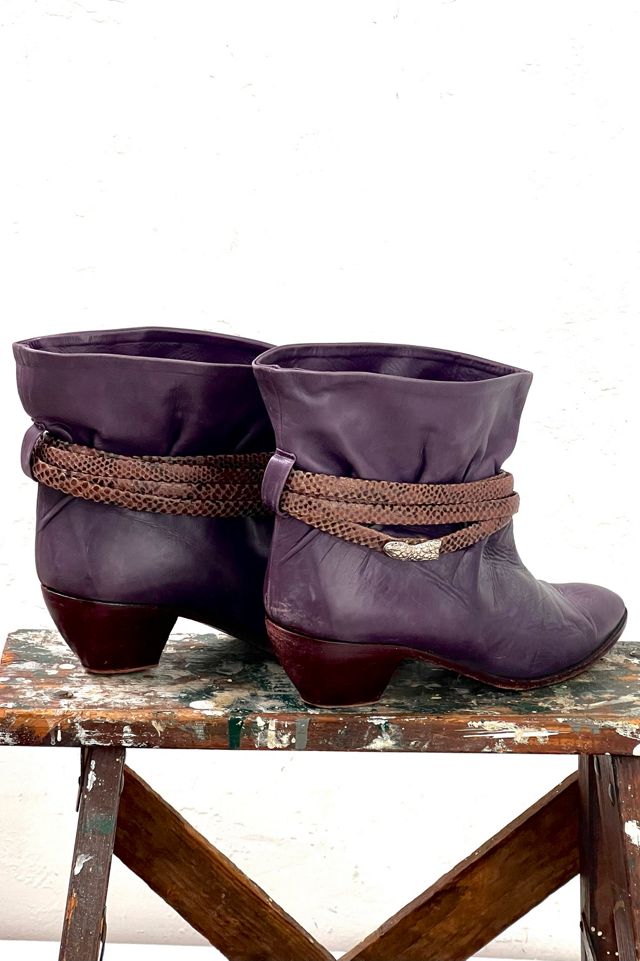 Vintage Andrew Geller Leather Booties Selected by Anna Corinna #2