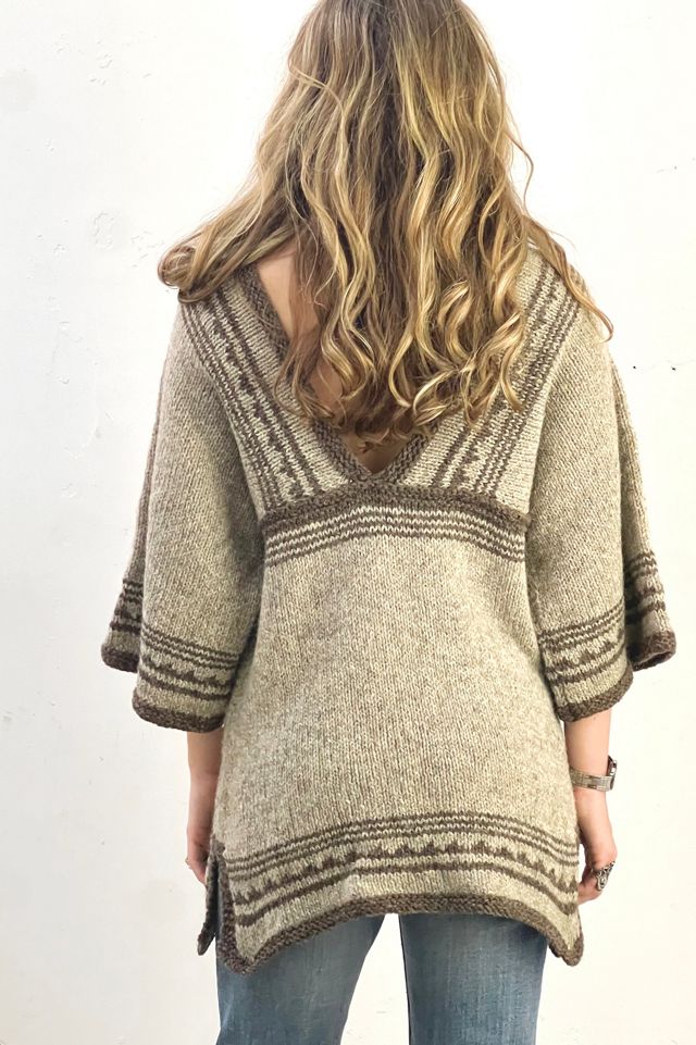 Vintage Wool Deep V Sweater Selected by Anna Corinna #1