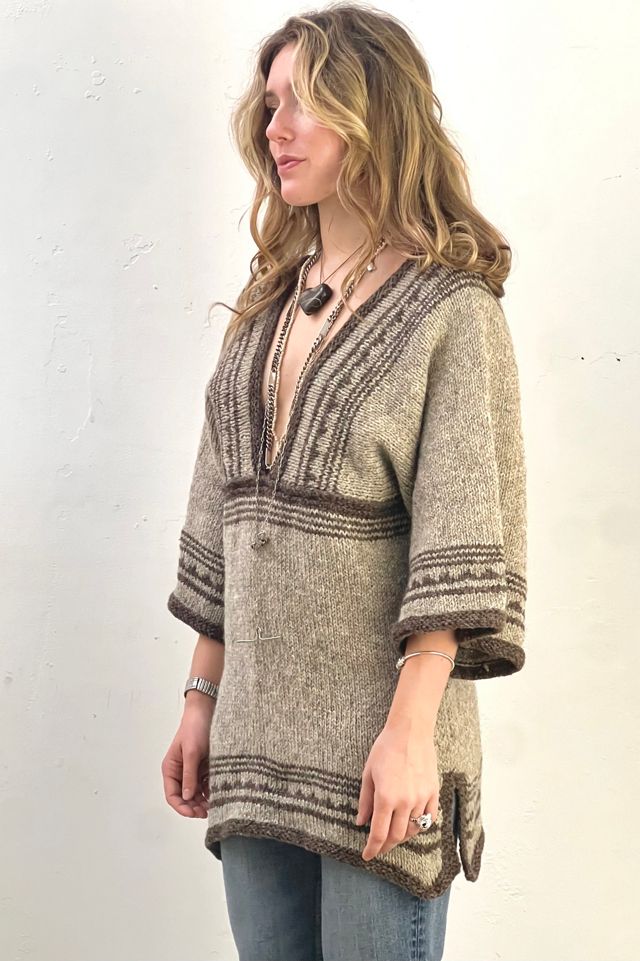 Vintage Wool Deep V Sweater Selected by Anna Corinna #2