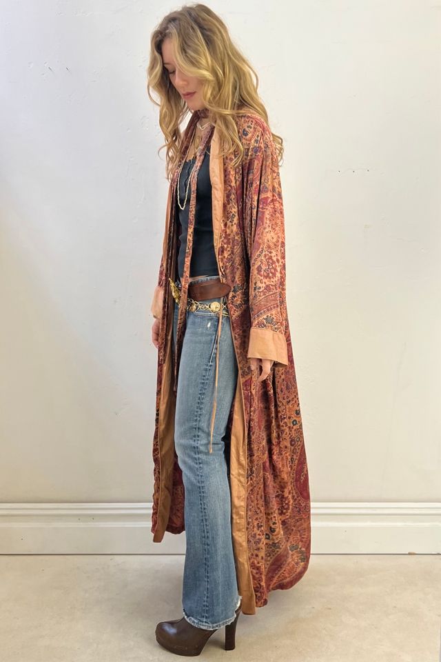 Vintage Victoria's Secret  Silk Maxi Robe Selected by Anna Corinna #2