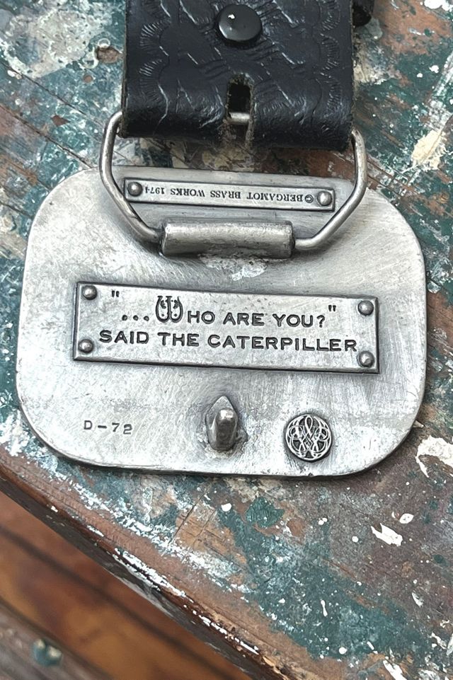 vintage Alice in Wonderland Leather Belt and Buckle Selected by Anna Corinna #1