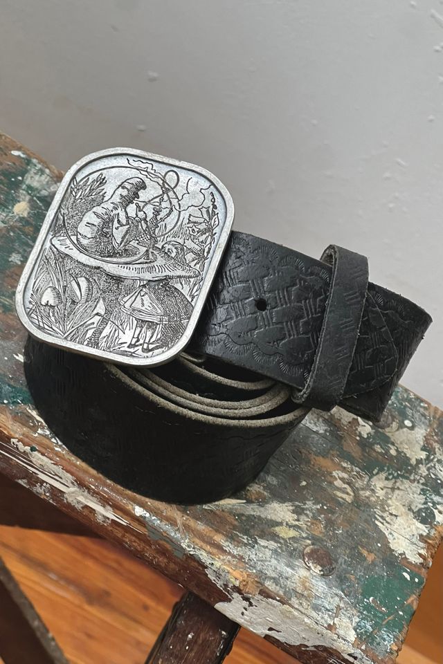 vintage Alice in Wonderland Leather Belt and Buckle Selected by Anna Corinna #2