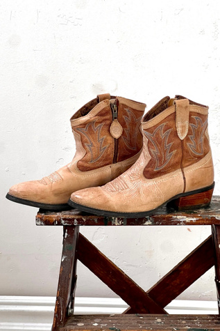 Vintage Ariat Leather Booties Selected by Anna Corinna