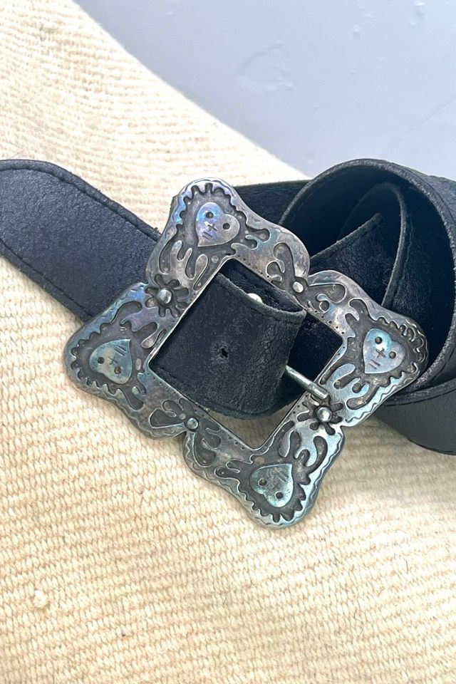 Vintage Hearts Leather Belt and Buckle Selected by Anna Corinna #2
