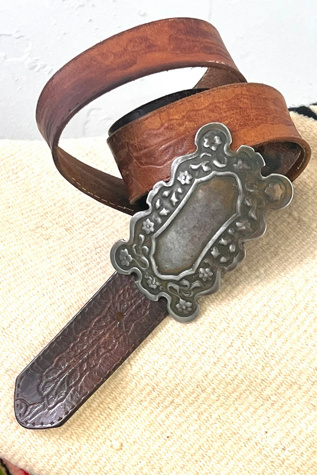 Vintage Leather Belt and Sweet Silver Buckle Selected by Anna Corinna
